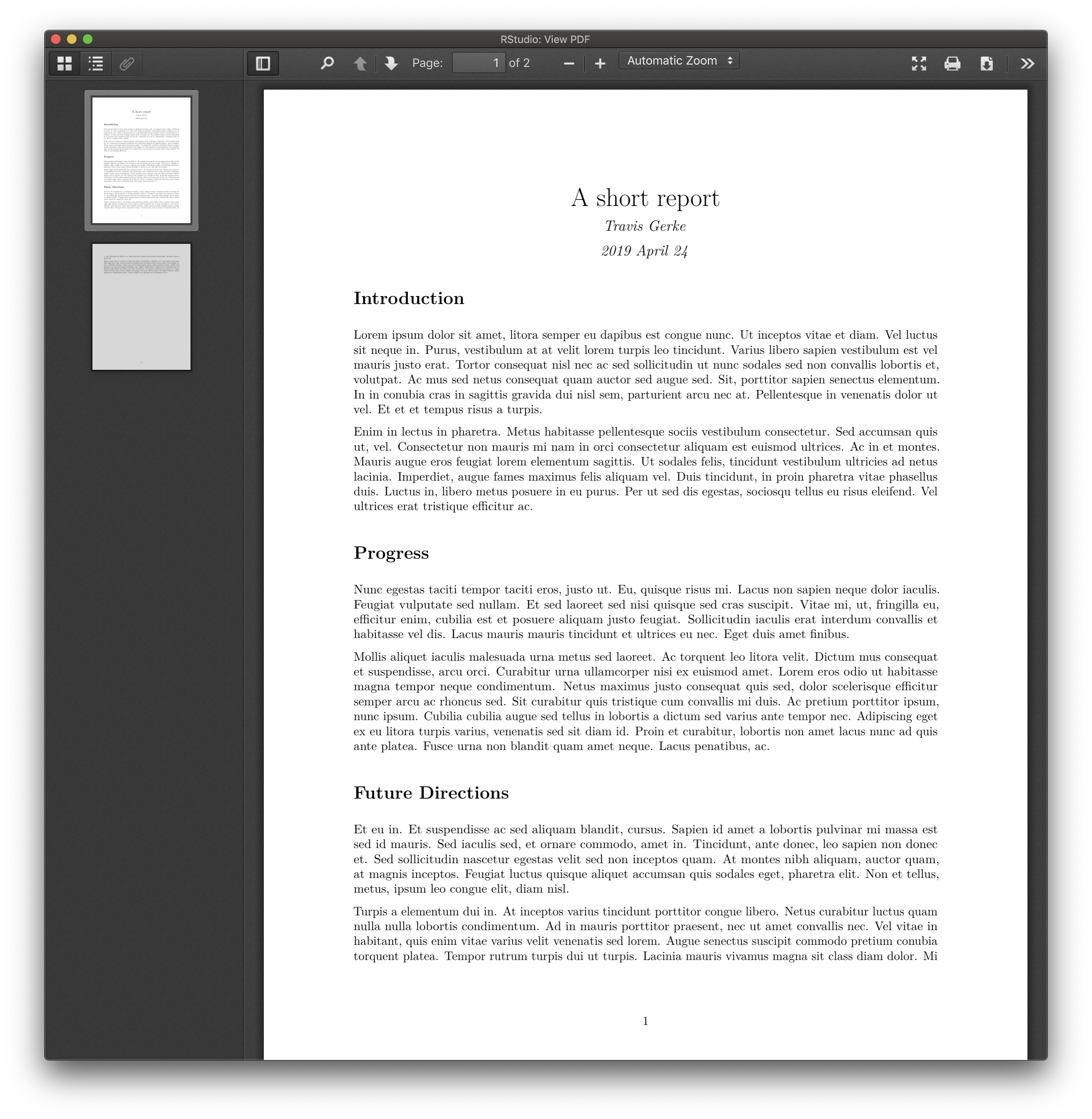 Latex Template For Report